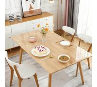 PSHCEE Nappe Transparente Rectangulaire 175 x 200 cm Coupe sur Mesure Disponibles Nappe en Plastique Imperméable Réutilisable pour Bureau, Cuisine Restaurant Salle à Manger, Couleur Transparente