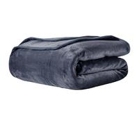 PSHYJUN Couverture Lit 130 x 180 cm Léger et Moelleux Couverture Haute Qualité Chaude pour Lit Double, Réversible, Facile à Entretenir, Idée Cadeau Élégante, Gris Foncé