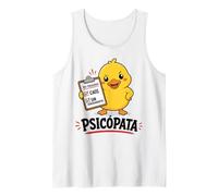 Psicopata Duck Spanish Chaos No Remorse Citation Humoristique Débardeur