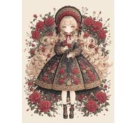 Pskgbxmu Kit estampillée au point de croix 11CT Canevas Broderie Joli garçonne DIY Adultes Débutant Compté Point de Croix art Kits 40x50 cm