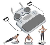 PSKJHN Pilates Reformer, Machine Pilates Multifonction 6-en-1, Planche À Pompes, Roue Abdominale À Rebond, Entraîneur De Gainage & Cordes De Résistance, Charge Maximale 150kg