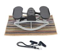 PSKJHN Rock Stepper Appareil d'exercice, Step Rocker Latéral avec Bandes De Résistance Et Tapis Antidérapant pour Jambes Et Fessiers, Équipement De Fitness - Supporte Jusqu'à 100 Kg