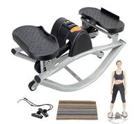 PSKJHN Twist Stepper pour La Maison, Mini Stepper, Rock Steppers Latéraux À Faible Impacts, Machine D'entraînement À Domicile pour Les Jambes Fessiers Abdominaux - Supporte Jusqu'à 100 Kg