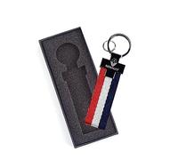 PSL Porte-clés drapeau automobile en nylon et cuir édition limitée pour voitures Renault Clio Laguna avec boîte cadeau, multicolore, taille unique