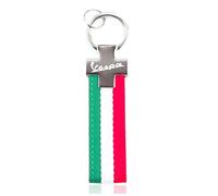 ∆PSL - Porte-clés en cuir avec drapeau italien en édition limitée pour scooters Vespa avec boîte cadeau