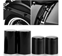 PSLER Boîtier du kit de protection des points de quincaillerie 4 pièces,pour Harley Touring Electra Glide Ultra Limited Road King et Autres Modèles 2009-2022(Noir 2 Court 2 Long)