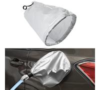 PSLER Couvercle pour Chargeur de Voiture électrique, Housse pour Chargeur de Voiture électrique à Adhérence Magnétique pour la Plupart des Voitures électriques, Imperméable au Soleil, Aux UV(Argent)