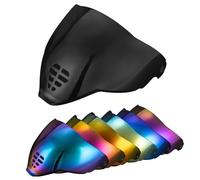 PSLER IC-06 visière - Écran facial pour casque de moto Icon Airflite Viseur Accessoires de remplacement pour Icon Airflite IC-06, Noir foncé