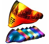 PSLER IC-06 visière - Icône Airflite Face Shield Visière de casque de moto Accessoires de remplacement pour Icône Airflite IC-06, Rouge profond