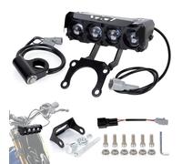 PSLER Kit de Phares pour Moto Tout-Terrain pour sur-Ron Light Bee X Segway X260 Talaria Sting R MX3/MX4/MX5 avec Interrupteur et Support de Fixation,Barre de Phares Avant Prête à l'emploi