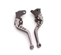 PSLER Levier d’embrayage de frein court réglable pour FZ-09 MT-09/SR FZ1 FAZER FZ6 FZ6R FZ8 XJ6 DIVersion MT-07 XJ6 DIVersion XSR 700 ABS 900 (Type court Titane Couleur)