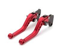 PSLER Levier d’embrayage de frein court réglable pour FZ-09 MT-09/SR FZ1 FAZER FZ6 FZ6R FZ8 XJ6 DIVersion MT-07 XJ6 DIVersion XSR 700 ABS 900 (Type court Rouge Couleur)
