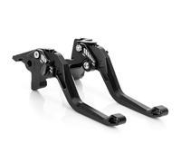 PSLER Levier D'embrayage de Levier de Frein Moto pour Ninja 650R ER-6F ER-6N 2009-2016, 1 Paire de Leviers Longueur 147 mm / 5,8 pouces Ensemble de Leviers D'embrayage et de Frein(Noir)