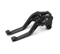 PSLER Leviers d'embrayage de frein 5D losange pour FZ6-N FZ6-S 2004-2010 (Noir)