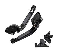 PSLER Moto Levier Court Kit Levier D'embrayage et Levier de Frein pour ER-6F ER-6N 2009-2016 (Noir)