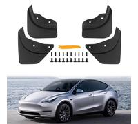 PSLER pour Tesla Model Y 2019 2020 2021 2022 2023 2024 Bavettes Anti-éclaboussures Ailes Aucun Perçage Nécessaire Voiture pour Tesla Model Y Accessoires(4 pièces)