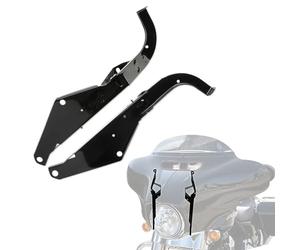 PSLER Support de Carénage Extérieur de Tête de Chauve-Souris Accessoires de Garniture de Becquet D'aile Aérodynamique Robustes pour Electra Glide FLHT Street Glide FLHX 1996-2013