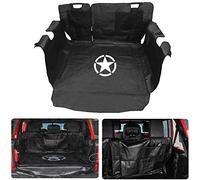 PSLER® Tapis de Coffre Housse de Siège pour Chien étanche avec Hamac pour Wrangler JK 2007-2017 et pour Wrangler JL 2018-2023