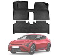 PSLER Tapis Fit pour Kia EV6 2022 2023 2024 Custom Fit Car Floor Liner Mats pour EV6 Accessoires d'origine TPE All Weather Front Rear Row Full Set Tapis