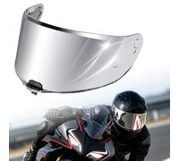 PSLER Visière de Casque Moto de Remplacement Compatible avec LS2 FF811 VECTOR II, Citation II, Écran Anti-Rayures et Protection UV, Pinlock Ready(Argent)