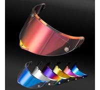 PSLER Visière de Casque pour AGV Pista GP RR Pista GPR CORSA-R RACE 3 RACE 2, Visière Teintée pour Casque Moto Accessoires(Rouge Transparent)