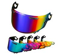 PSLER Visière de Casque pour ARIA RX-7V Renegade-V RX-7X REO XD Regent-X VAS-V Corsair-X Quantum-X Signet-X Defiant-X Concept-X, Visière Teintée pour Casque Moto Accessoires(Bleu Profond Progressif)