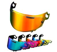 PSLER Visière de Casque pour ARIA RX-7V Renegade-V RX-7X REO XD Regent-X VAS-V Corsair-X Quantum-X Signet-X Defiant-X Concept-X, Visière Teintée pour Casque Moto Accessoires(Rouge Doré Profond)