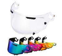 PSLER Visière de Casque pour ARIA RX-7V Renegade-V RX-7X REO XD Regent-X VAS-V Corsair-X Quantum-X Signet-X Defiant-X Concept-X, Visière Teintée pour Casque Moto Accessoires(Transparent)