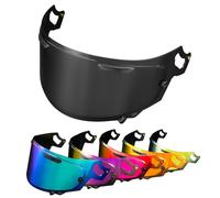 PSLER Visière de Casque pour ARIA RX-7V Renegade-V RX-7X REO XD Regent-X VAS-V Corsair-X Quantum-X Signet-X Defiant-X Concept-X, Visière Teintée pour Casque Moto Accessoires(Noir)