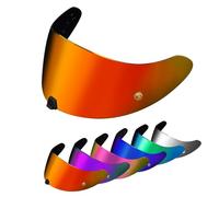PSLER Visière de Casque pour EXO 520 1400 R1 Visière Teintée pour Scorpion EXO 391 520 1400 R1,Protection UV pour Moto Accessoires De Remplacement(Rouge Profond)