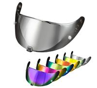 PSLER Visière de Casque pour EXO 520 1400 R1 Visière Teintée pour Scorpion EXO 391 520 1400 R1,Protection UV pour Moto Accessoires De Remplacement(Argent Transparent)