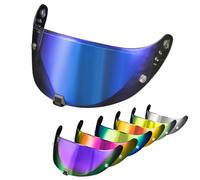 PSLER Visière de Casque pour EXO 520 1400 R1 Visière Teintée pour Scorpion EXO 391 520 1400 R1,Protection UV pour Moto Accessoires De Remplacement(Bleu Transparent)