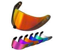 PSLER Visière de Casque pour Exo R420(NON compatible avec R520) Visière Teintée pour Casque Moto Accessoires(Rouge Transparent)