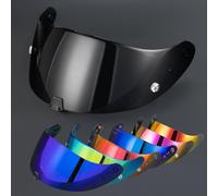 PSLER Visière de Casque pour Exo R420(NON compatible avec R520) Visière Teintée pour Casque Moto Accessoires(Noir Clair)