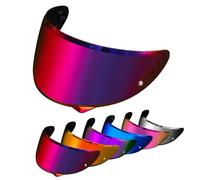 PSLER Visière de Casque pour HJC HJ-34P C10 - Visière Teintée Casque de Moto Accessoires de Remplacement(Rouge Violacé Foncé)