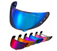 PSLER Visière de Casque pour HJC HJ-34P C10 - Visière Teintée Casque de Moto Accessoires de Remplacement(Bleu Transparent)