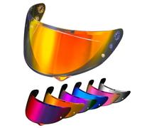 PSLER Visière de Casque pour HJC HJ-34P C10 - Visière Teintée Casque de Moto Accessoires de Remplacement(Rouge Transparent)