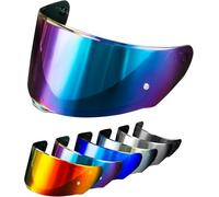 PSLER Visière de Casque pour LS2 Outer FF320 Rapid FF353 Assault FF328 Stream FF800, Visière Teintée pour Casque de Moto Accessoires de Remplacement(Arc-En-Ciel)