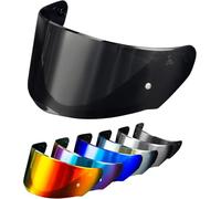 PSLER Visière de Casque pour LS2 Outer FF320 Rapid FF353 Assault FF328 Stream FF800, Visière Teintée pour Casque de Moto Accessoires de Remplacement(Noir Foncé)