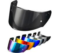 PSLER Visière de Casque pour LS2 Outer FF320 Rapid FF353 Assault FF328 Stream FF800, Visière Teintée pour Casque de Moto Accessoires de Remplacement(Noir Clair)