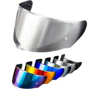 PSLER Visière de Casque pour LS2 Outer FF320 Rapid FF353 Assault FF328 Stream FF800, Visière Teintée pour Casque de Moto Accessoires de Remplacement(Argent)