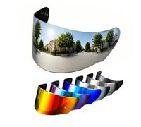 PSLER Visière de Casque pour LS2 Outer FF320 Rapid FF353 Assault FF328 Stream FF800, Visière Teintée pour Casque de Moto Accessoires de Remplacement(Argent)
