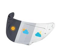 PSLER Visière de rechange pour casque de moto HJC HJ-38, compatible avec les casques intégraux i71 F71, protection UV anti-rayures et compatible Pinlock (photochromique)