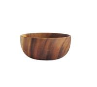 PSNKLMM 1 saladier en bois fait main, vaisselle, céréales, fruits secs, ouverture peu profonde(16CM)
