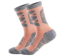 PSNKLMM 2Paris - Chaussettes de Ski for Femmes, Tube Central, Absorbant la Sueur, Chaud, épais, Bas Serviette, Sports Plein air, Alpinisme, randonnée, Escalade(Orange,Women L (EU 39-42))