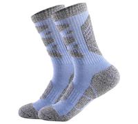 PSNKLMM 2Paris - Chaussettes de Ski for Femmes, Tube Central, Absorbant la Sueur, Chaud, épais, Bas Serviette, Sports Plein air, Alpinisme, randonnée, Escalade(Blue,Women L (EU 39-42))