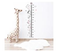 PSNKLMM Autocollants muraux de mesure la hauteur des animaux dessin animé, for chambre d'enfants, Stickers for, tableau croissance, règle(Pink)