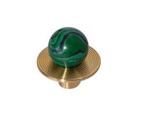 PSNKLMM Boutons de luxe en laiton et pierre naturelle, poignée meuble, commode, tiroir, quincaillerie meubles verte élégante(C-4078-Lv)