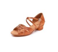 PSNKLMM Chaussures de Danse Latine d'été for Femmes, Chaussures Professionnelles à Semelle Souple for Filles, Tango Salsa, Baskets 3 cm(Brown 3cm,36)