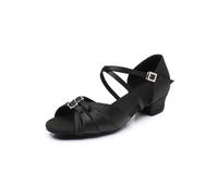 PSNKLMM Chaussures de Danse Latine d'été for Femmes, Chaussures Professionnelles à Semelle Souple for Filles, Tango Salsa, Baskets 3 cm(Black 3cm,39)